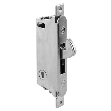 PRIME-LINE Mortise Lock, 3-11/16 in. Mounting Hole, Stainless Steel, Vertical Key Single Pack E 2185